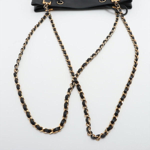 Chanel Lambskin Black Quilted Shoulder Bag