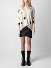 Cocoa Yacht Club Cashmere Stars Jacquard Sweater