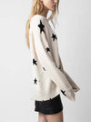 Cocoa Yacht Club Cashmere Stars Jacquard Sweater