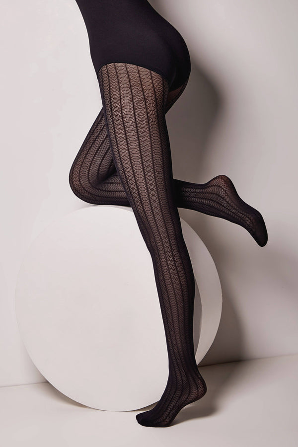 Fantasy Tights Conte Lacy Line - Lace Pattern and Stripes