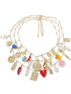 Cocoa Yacht Club Multi-layered Sunflower Charm Necklace