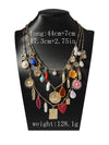 Cocoa Yacht Club Multi-layered Sunflower Charm Necklace