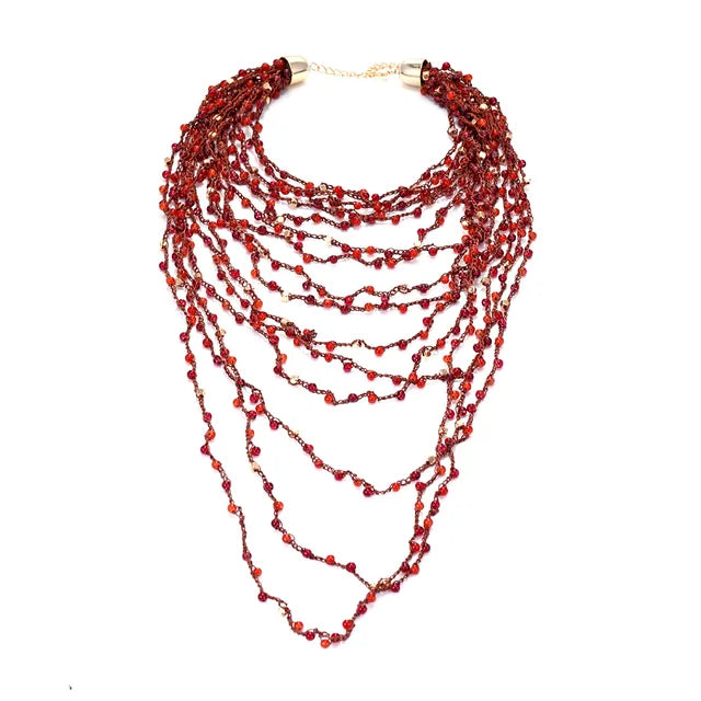 Cocoa Yacht Club Boho Multilayer Handmade Beaded Necklace