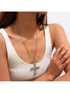 Cocoa Yacht Club Zircon Cross Pendant Necklace