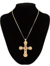 Cocoa Yacht Club Zircon Cross Pendant Necklace