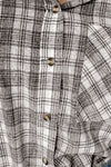 Drawstring Button Up Hooded Jacket - Cocoa Yacht Club