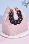 Black Acrylic Chain Golden Hook Bag Accessory