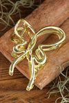 Gold Butterfly Shape Alloy Large Hair Claw Clip