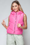 Salvia Ettore Zip Up Quilted Hooded Vest