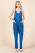 Culture Code Full Size Sleeveless Jumpsuit with Pockets - Cocoa Yacht Club