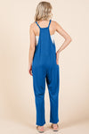 Culture Code Full Size Sleeveless Jumpsuit with Pockets - Cocoa Yacht Club