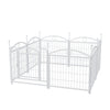 Dog Playpen Indoor 24 inch 8 Panels Metal Dog Pen Pet Dog Fence Outdoor Exercise Pen with Doors, Heavy Duty Dog Fence Puppy Pen for Large Medium Small Dogs Indoor Outdoor Foldable Pet Exercise Pen
