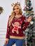 Gingerbread Round Neck Long Sleeve Sweater - Cocoa Yacht Club