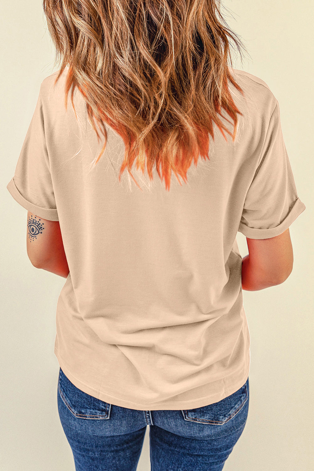 Khaki Cowgirl Slogan Print Rodeo Graphic Tee