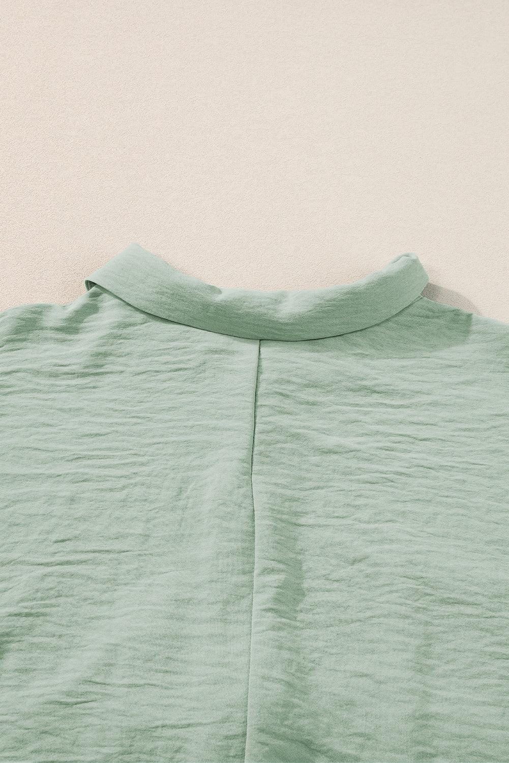 Spinach Green Plain Half Button Collared Pocket Loose Romper