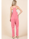 Culture Code Full Size Sleeveless Jumpsuit with Pockets - Cocoa Yacht Club