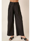 Mittoshop Deep Pleated High Waisted Wide Leg Pants