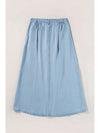 Snap Down High Waist Denim Skirt - Cocoa Yacht Club