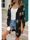 Angel Wings Star Open Front Long Sleeve Cardigan