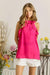ADORA Ruffled Grecian Neck Top