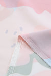 Multicolor Color Palette Print Flowy Wide Leg Pants