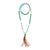 Abalone and Magnesite Tassel Necklace