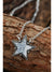 White Star Shape Pendant Chain Necklace