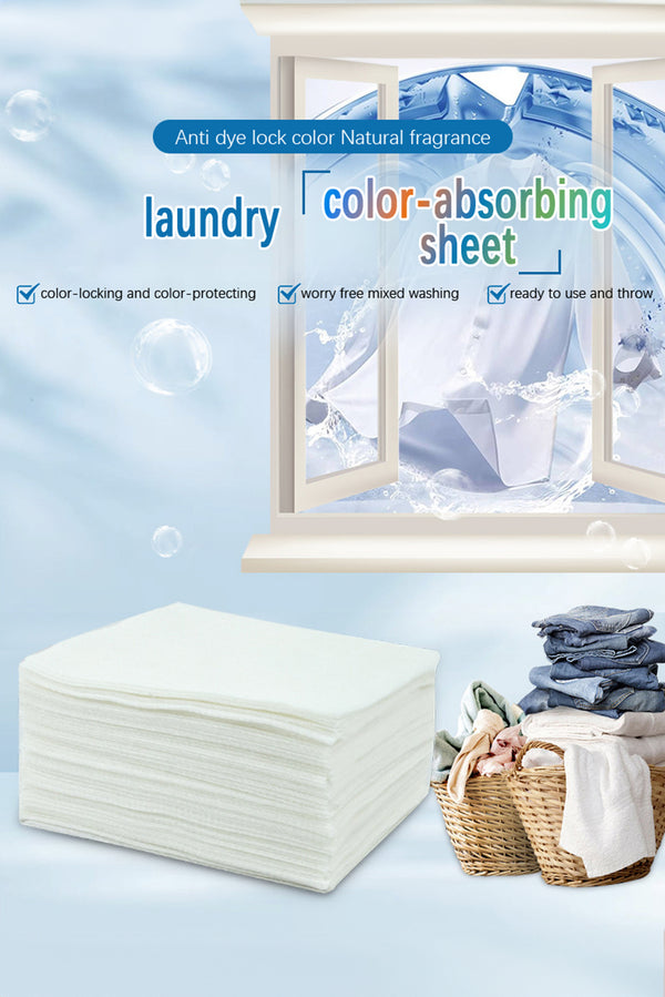 White Color Absorbing Laundry Sheets