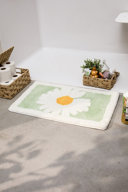 Soft Bath Mat - Flower