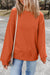 Orange Plain Drop Shoulder Crewneck Pullover Sweatshirt