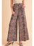 Desert Palm Boho Leopard Print Wide Leg Pants