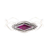 Anemone Purple Turquoise and Sterling Silver Cuff Bracelet