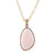 Aruba Pink Opal Golden Pendant Necklace