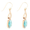 Athena Blue Turquoise Golden Earring