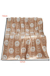 Rose Red 127x152cm Smile Flannel Fall Winter Blanket