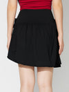 Side Tie Asymmetric Hem Mini Skirt