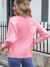  Angel Wings Round Neck Long Sleeve Sweater.