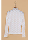 Mock Neck Long Sleeve Lace Top