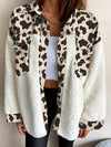 Fuzzy Button Up Long Sleeve Jacket - Cocoa Yacht Club