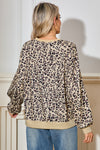 Parchment Leopard Print Crew Neck Sweatshirt