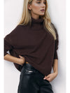 Basic Bae Turtleneck Long Sleeve Dropped Shoulder Sweater