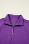 Pink Half Zip Sporty Pullover Mini Skirt 2pcs Outfit