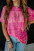 Dark Grey Vintage Letter Print Graphic Loose Tee
