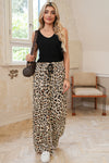 Parchment Allover Leopard Print Wide Leg Pants