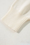Apricot Halloween Boo Drop Shoulder Knit Sweater