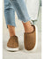 Chestnut Thick Sole Plush Lined Home Slippers