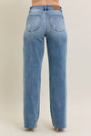 Judy Blue Full Size V - Front Baggy Jeans Plus Size