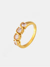 Stainless Steel Inlaid Zircon Ring