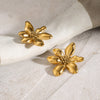 Stainless Steel Flower Earrings - Cocoa Yacht Club