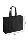 Black Canvas Large Tote Yoga Mat Bag